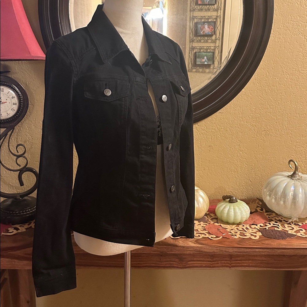 Lee Riders Black Denim Jacket - Picture 2 of 8